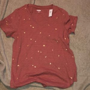 OldNavy Tall - Glitter Heart Tee